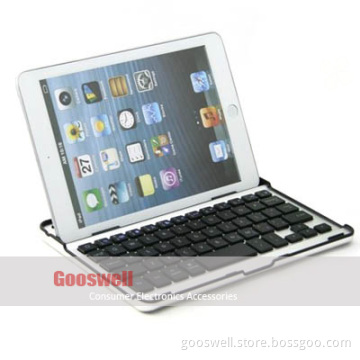 Aluminum Shell Bluetooth Keyboard Snap On Case Stand For New iPad Mini